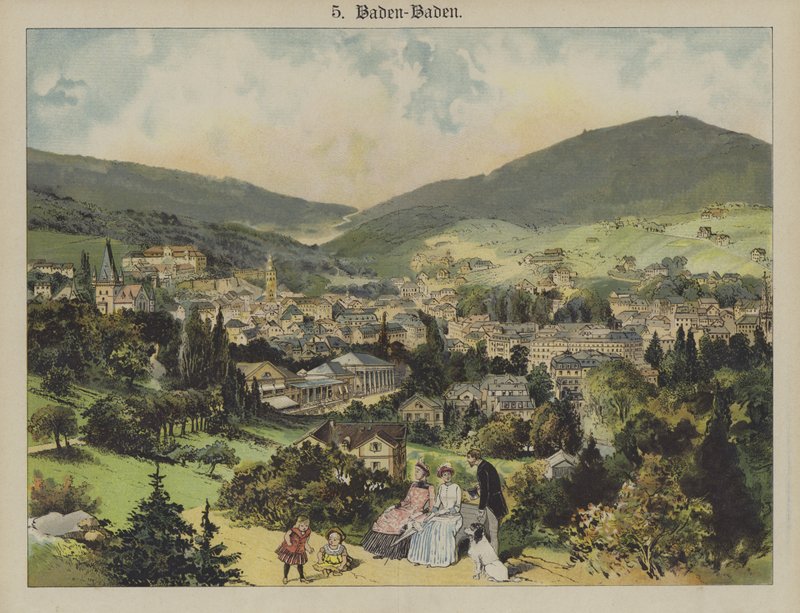 Baden-Baden (kolor lito) autorstwa German School