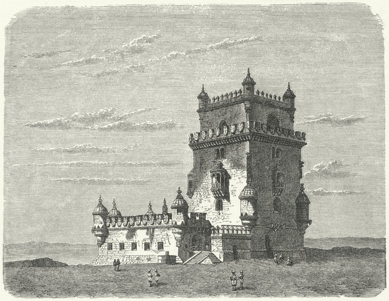 Wieża Belem, Lizbona (rycina) autorstwa German School