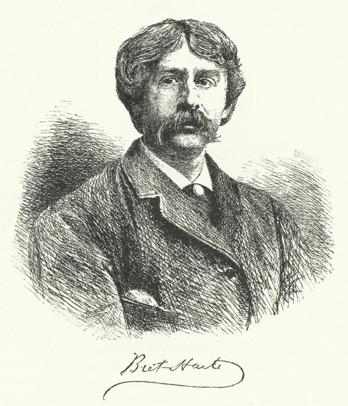Bret Harte, amerykański pisarz i poeta (grafika) autorstwa German School
