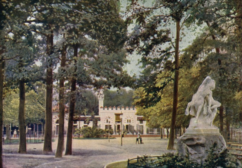 Dom wielbłądów, Ogród Zoologiczny w Berlinie, Niemcy (kolor lito) autorstwa German School