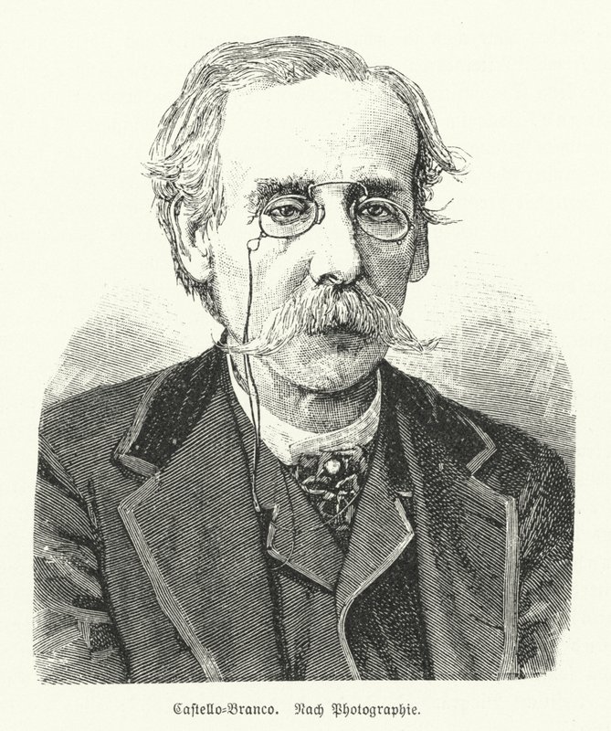 Camilo Castelo Branco , portugalski powieściopisarz i dramaturg (lito) autorstwa German School