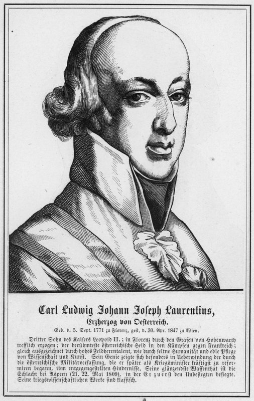 Carl Ludwig Johann Joseph Laurentius, arcyksiążę Austrii (grafika) autorstwa German School