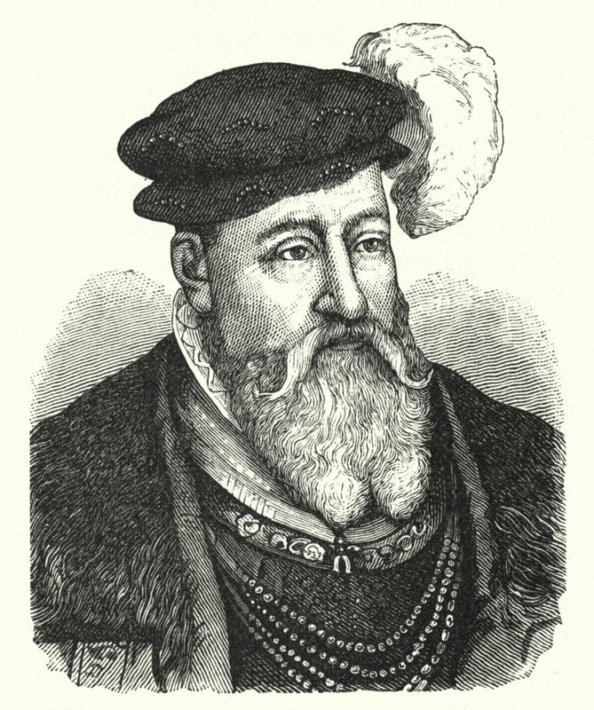 Chrystian III, król Danii; i Norwegia (grawerowanie) autorstwa German School