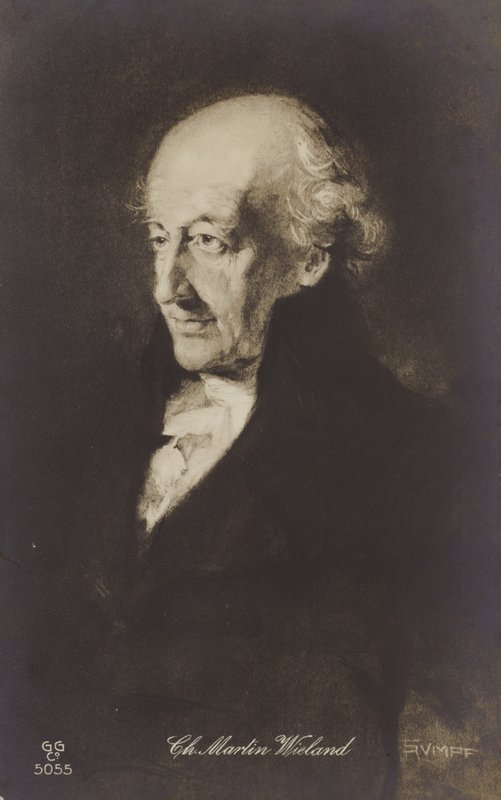 Christoph Martin Wieland (1733-1813), niemiecki poeta, pisarz i tłumacz (litografia) autorstwa German School
