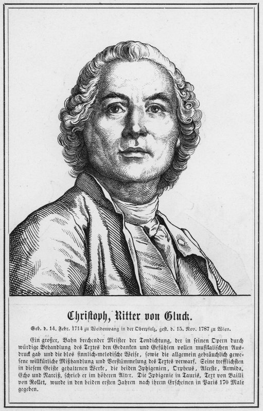 Christoph, Ritter von Cluck (grafika) autorstwa German School
