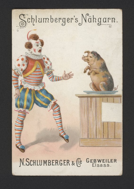 Klauni (chromolitho) autorstwa German School