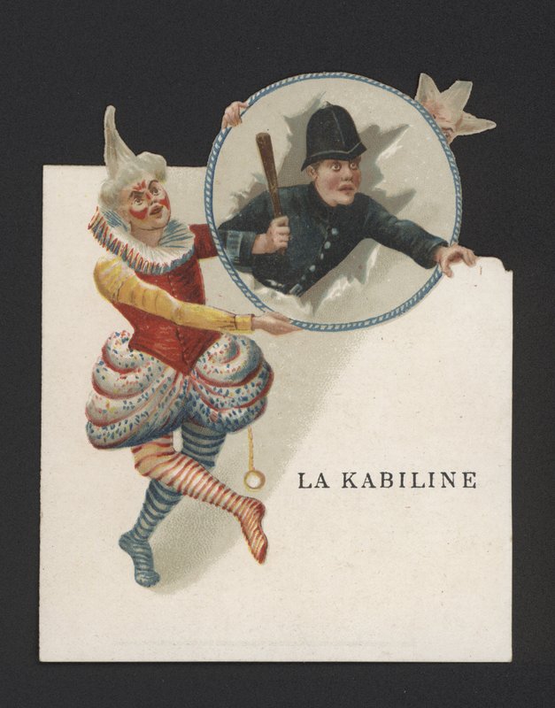 Klauni (chromolitho) autorstwa German School