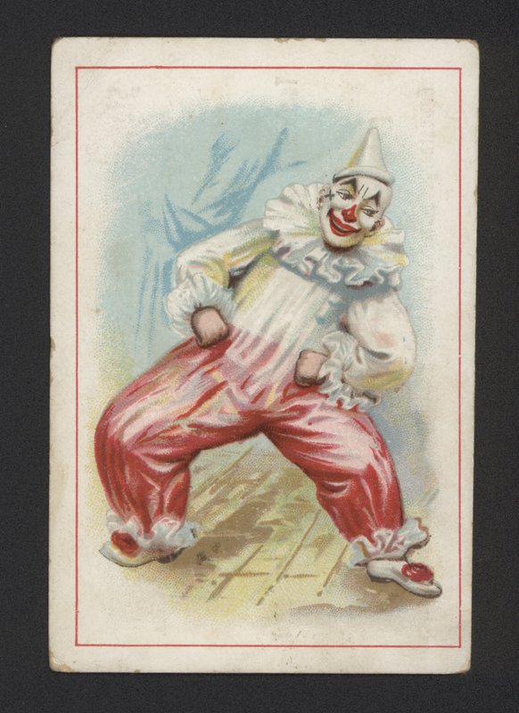 Klauni (chromolitho) autorstwa German School
