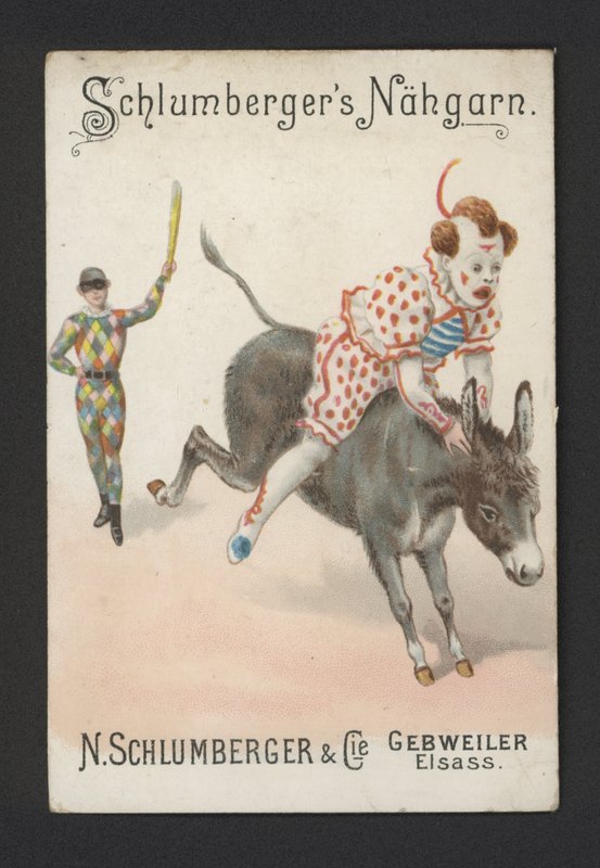 Klauni (chromolitho) autorstwa German School