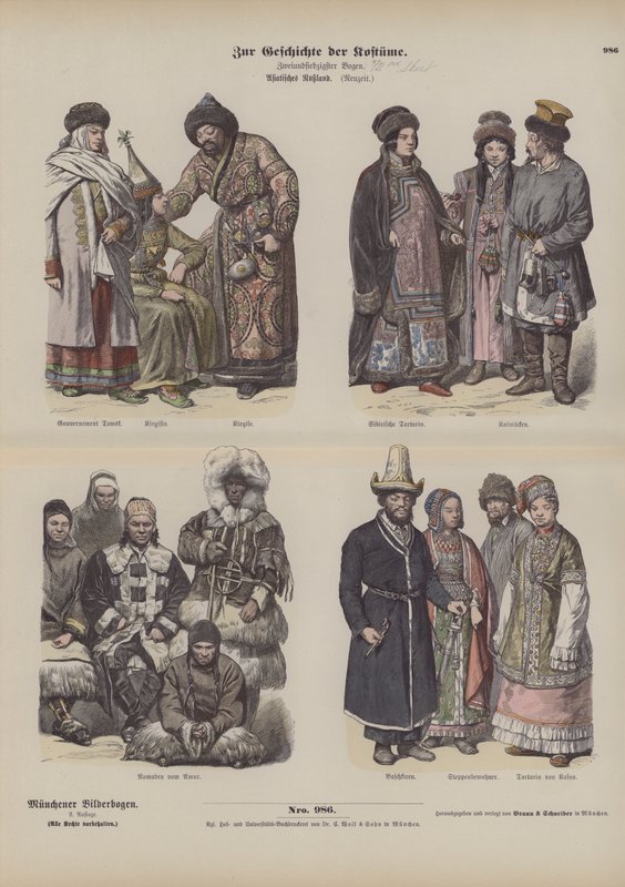 Kostiumy rosyjskiego Dalekiego Wschodu, XIX w. autorstwa German School