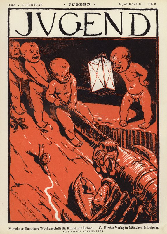 Ilustracja okładki magazynu Jugend autorstwa German School