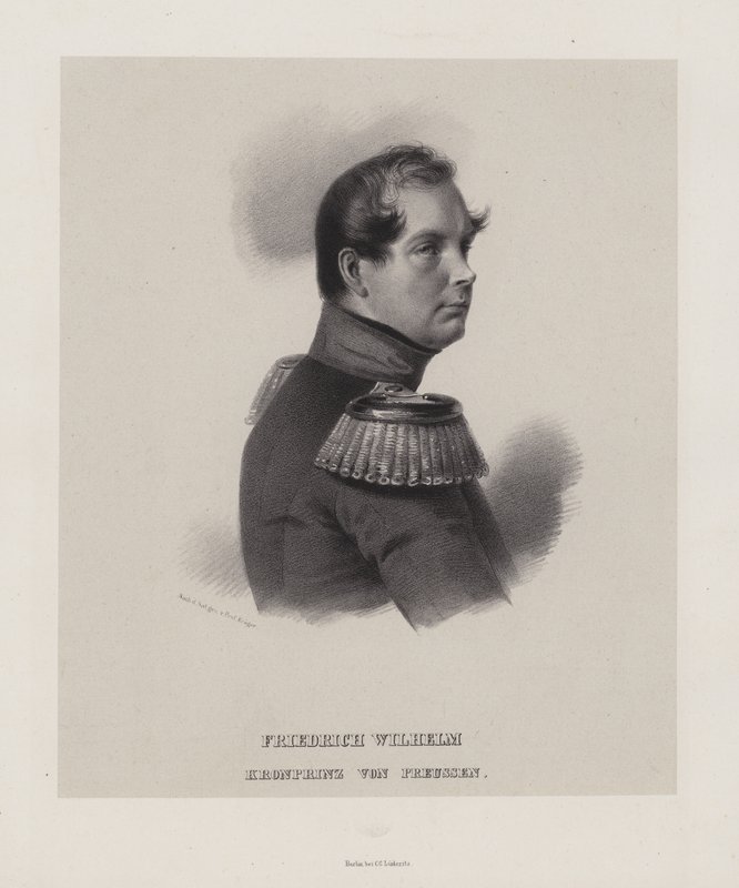 Książę koronny Fryderyk Wilhelm Pruski (lito) autorstwa German School