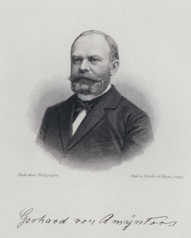 Dagobert von Gerhardt, niemiecki żołnierz, poeta i powieściopisarz (grafika) autorstwa German School