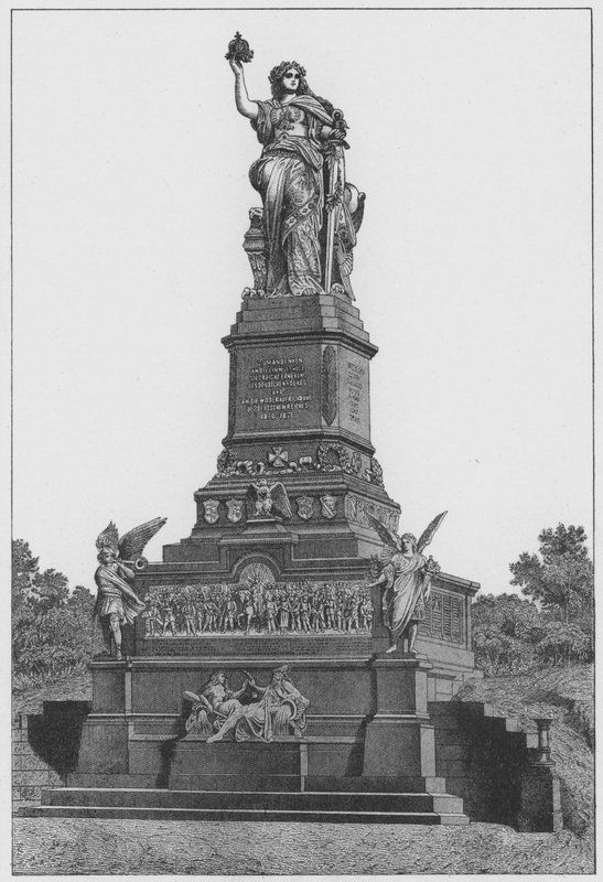 Pomnik narodowy nad Niederwaldem (rycina) autorstwa German School