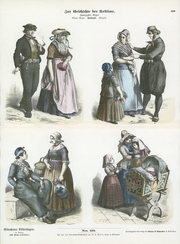 Stroje holenderskie, XIX wiek autorstwa German School