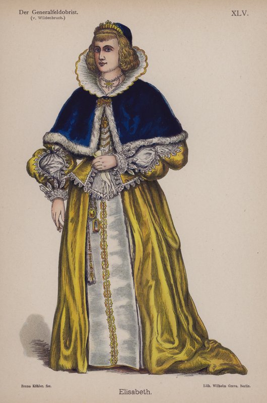 Elisabeth, z Der Generalfeldoberst autorstwa Ernsta von Wildenbruch (kolor lito) autorstwa German School