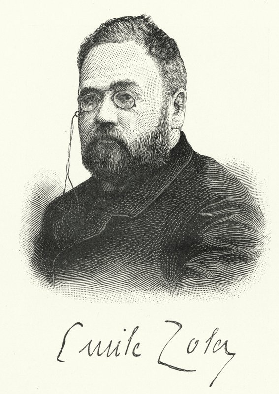 Emile Zola , francuski powieściopisarz i dramaturg (lito) autorstwa German School