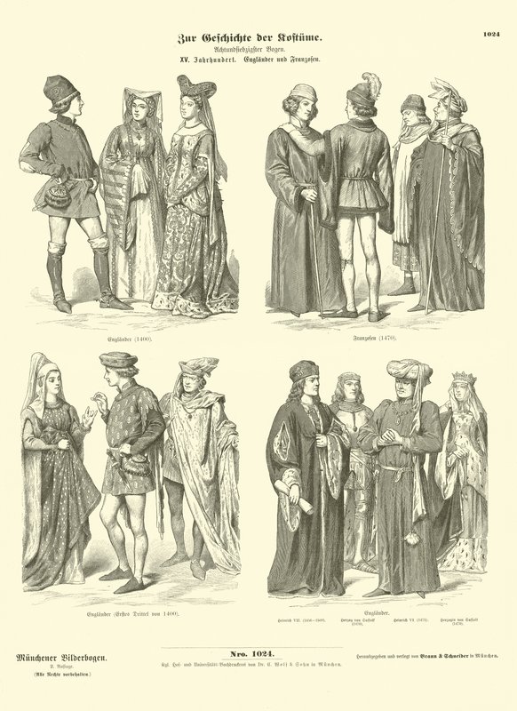 Stroje angielskie i francuskie, XV wiek autorstwa German School