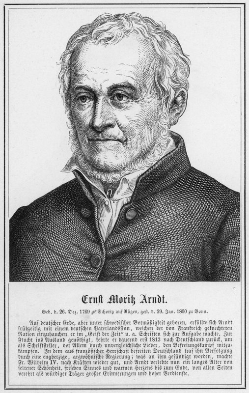 Ernst Morik Arndt (Grawerowanie) autorstwa German School