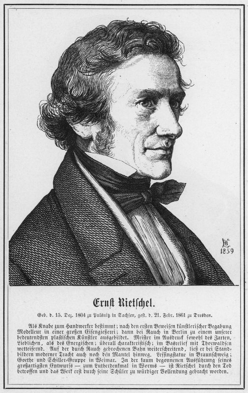 Ernst Rietschel (Grawerowanie) autorstwa German School