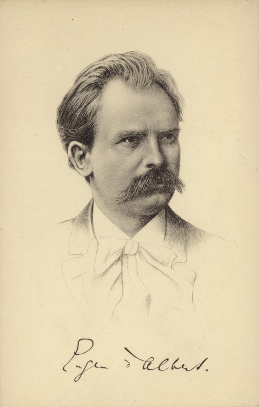 Eugen dAlbert, urodzony w Szkocji niemiecki pianista i kompozytor (1864-1932) autorstwa German School