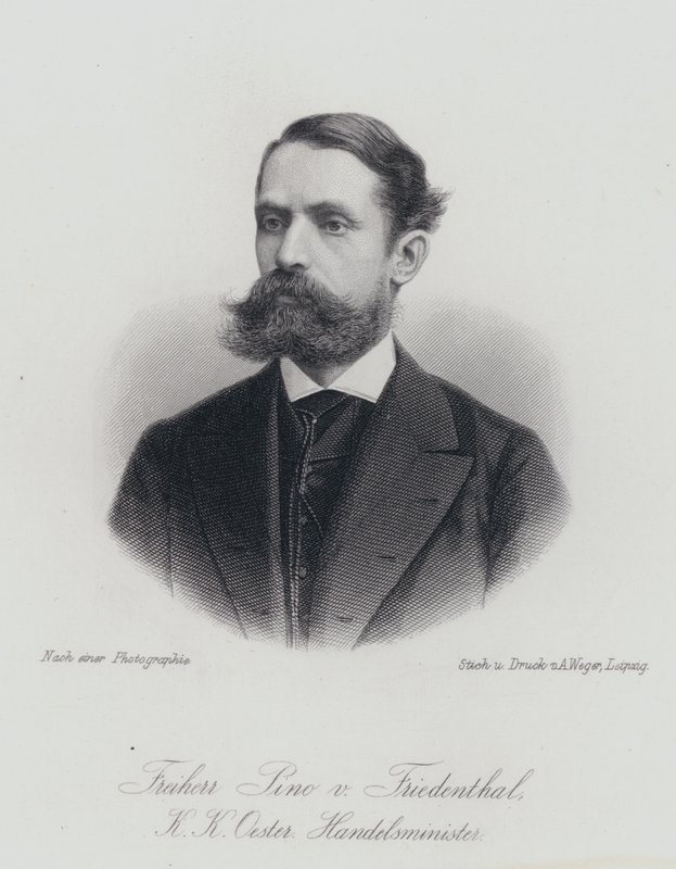 Felix Pino von Friedenthal, austriacki urzędnik i polityk (grafika) autorstwa German School