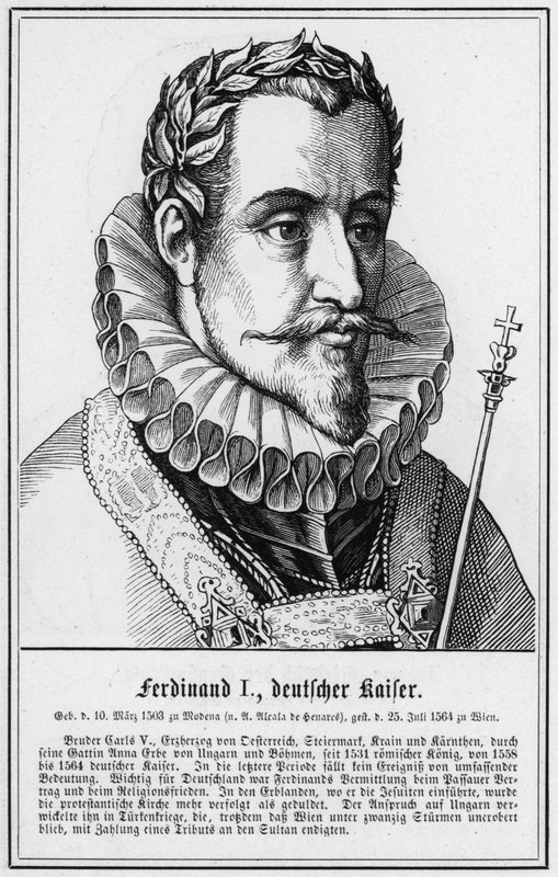 Ferdynand I, Deutscher Kaiser (grafika) autorstwa German School
