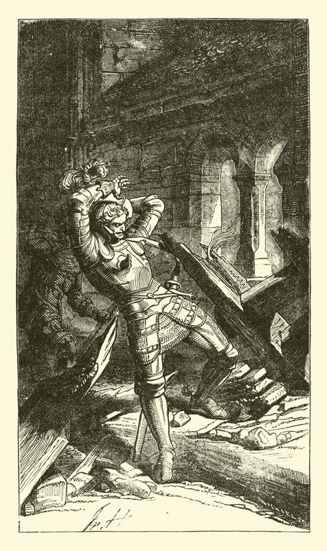 śmiertelnie ranny Franciszek von Sickingen autorstwa German School