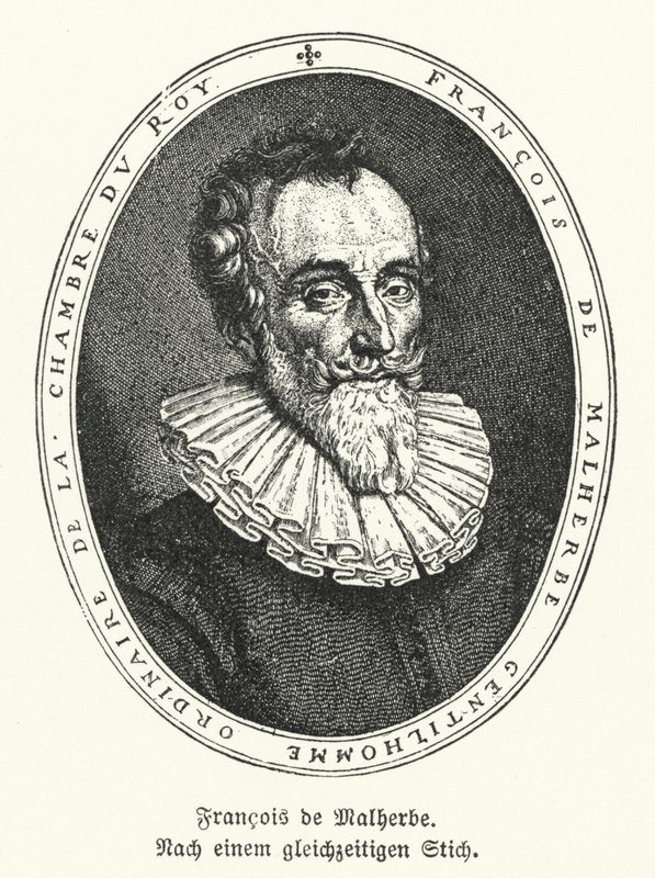 Francois de Malherbe , francuski poeta i tłumacz (lito) autorstwa German School