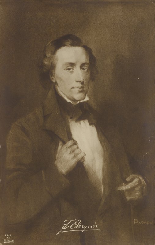 Fryderyk Chopin, polski kompozytor i pianista (1810-1849) autorstwa German School