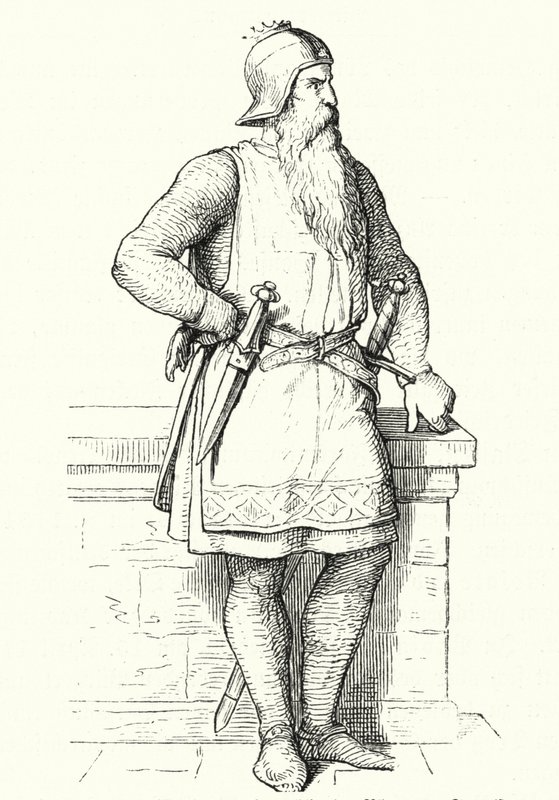 Fryderyk Barbarossa, król Niemiec i Włoch oraz cesarz rzymski (grafika) autorstwa German School