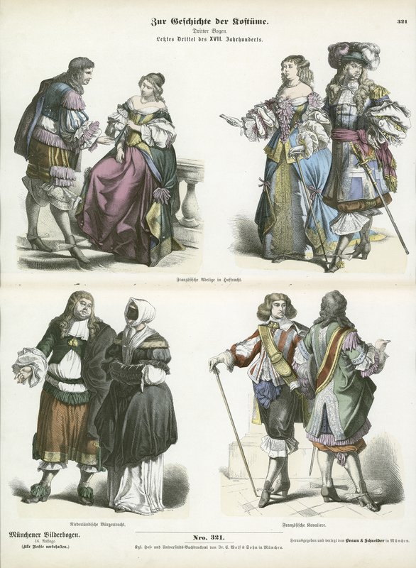 Stroje francuskie i holenderskie, początek XVII wieku autorstwa German School