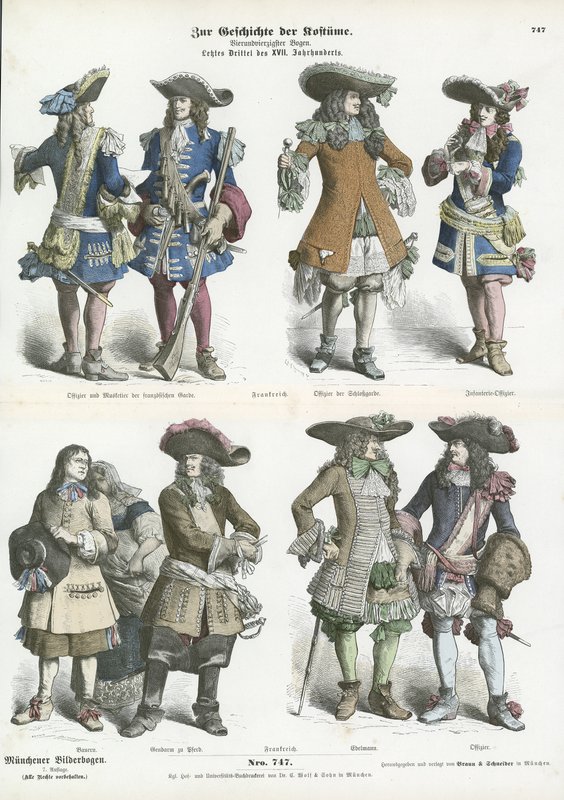 Stroje francuskie, koniec XVII wieku autorstwa German School