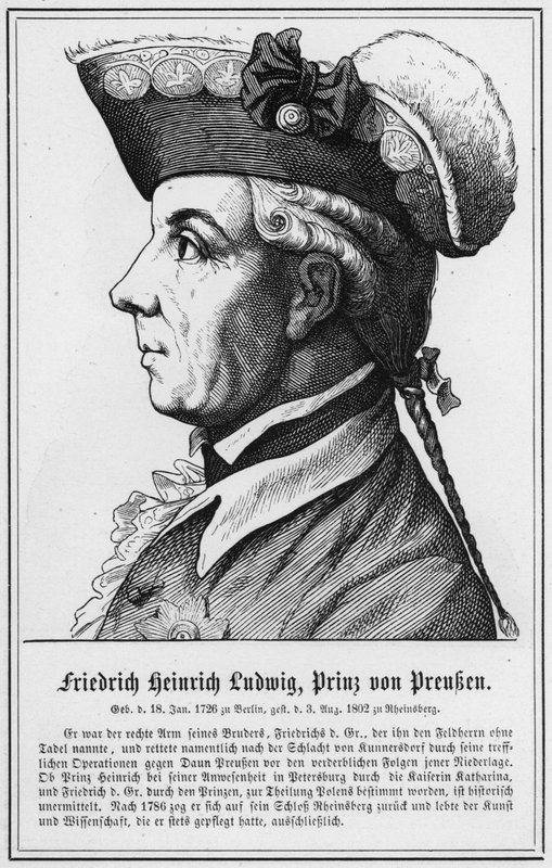 Friedrich Heinrich Ludwig, książę pruski (grafika) autorstwa German School