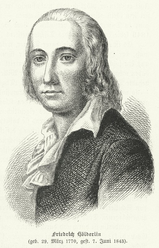 Friedrich Hoelderlin, niemiecki poeta i filozof autorstwa German School