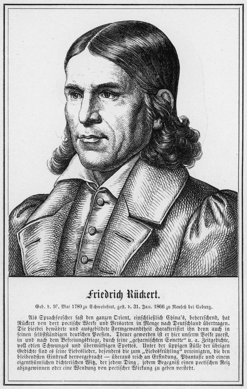 Friedrich Ruckert (grafika) autorstwa German School
