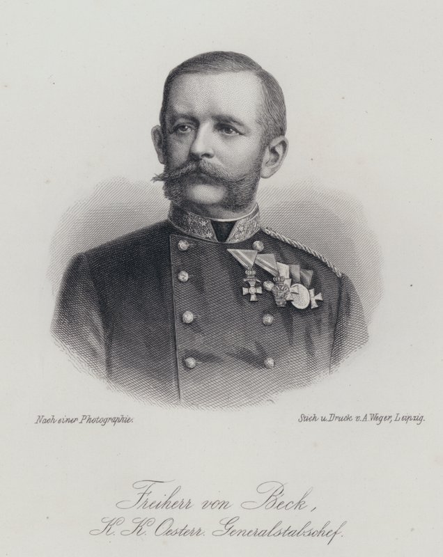 Friedrich von Beck-Rzikowsky , austriacki generał (grafika) autorstwa German School