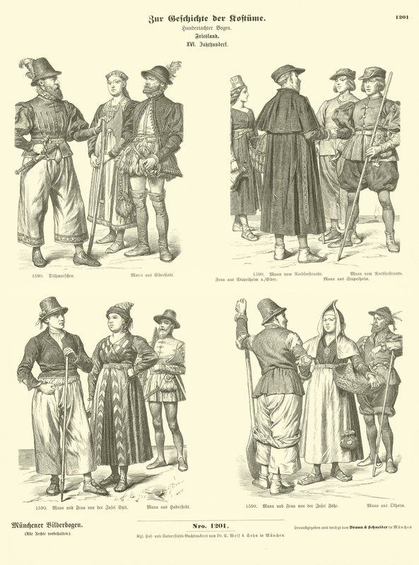 Stroje fryzyjskie, XVI wiek autorstwa German School