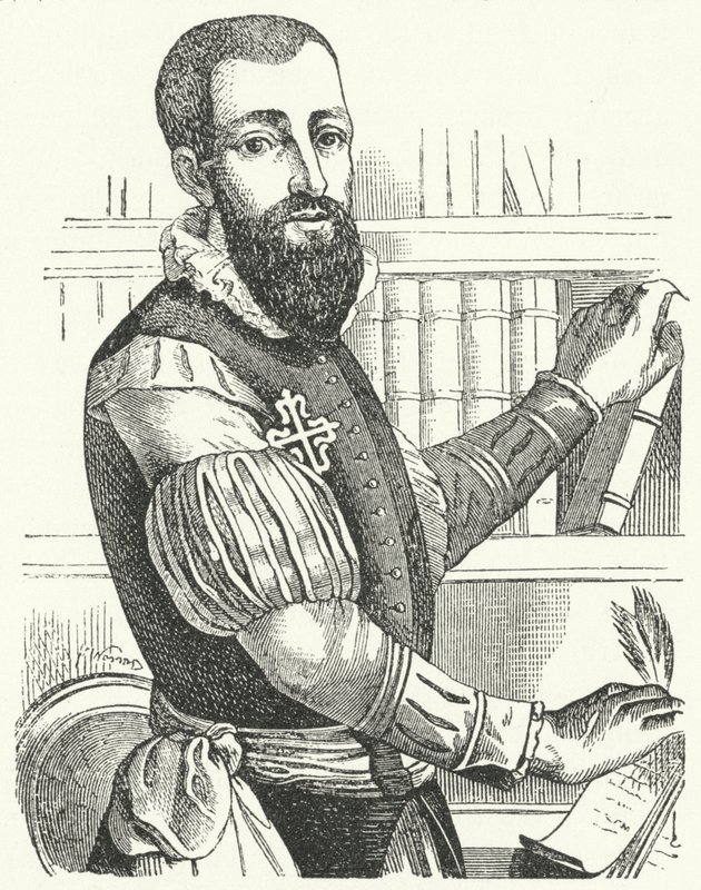 Garcilaso de la Vega, hiszpański poeta i żołnierz (grafika) autorstwa German School