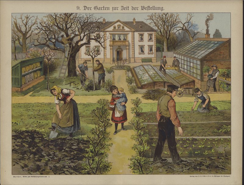 Ogród (kolor lito) autorstwa German School