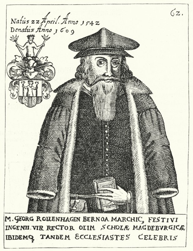 Georg Rollenhagen , niemiecki dramaturg (grafika) autorstwa German School