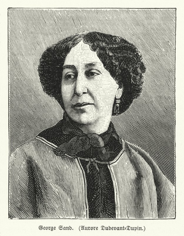 George Sand, francuska powieściopisarka (lito) autorstwa German School