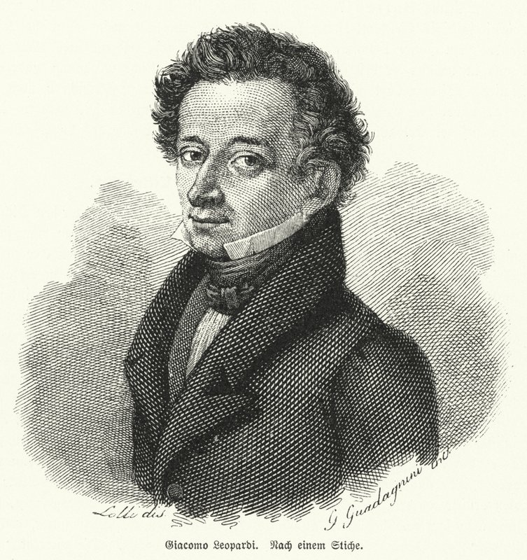 Giacomo Leopardi, włoski filozof, poeta i filolog autorstwa German School