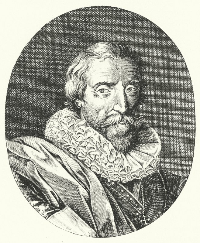 Giambattista Marino, włoski poeta (grafika) autorstwa German School