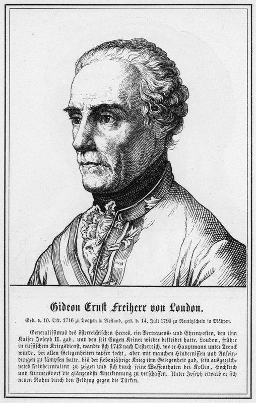 Gideon Ernst Freiherr von Loudon (grafika) autorstwa German School