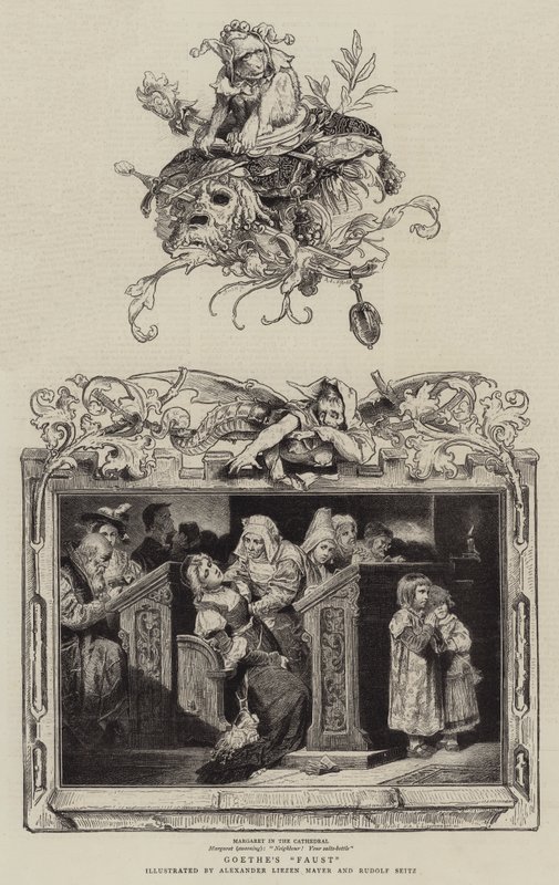 „Faust” Goethego (rycina) autorstwa German School