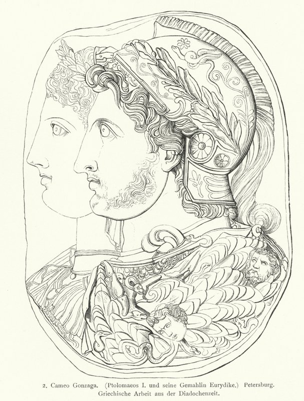 Gonzaga Cameo, starożytny grecki grawerowany klejnot (grawerowanie) autorstwa German School