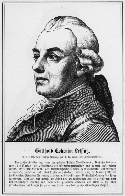 Gotthold Ephraim Lessing (grafika) autorstwa German School