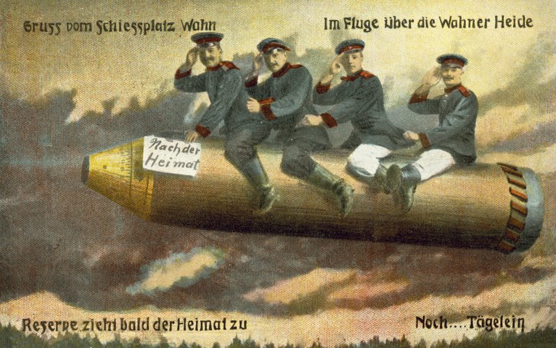 Pozdrowienia ze strzelnicy w Wahn, Niemcy (kolor lito) autorstwa German School