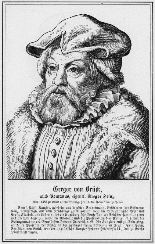 Gregor von Bruck, także Bontanus, właściwie Gregor Heinz (grafika) autorstwa German School